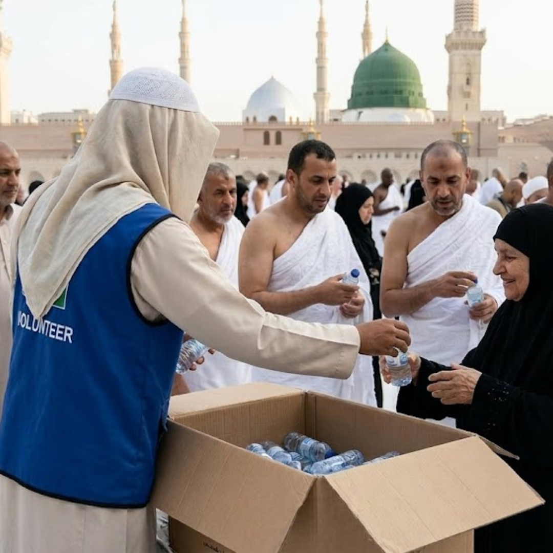 Gift Water Bottles in Masjid Al-Nabwi, Madinah
