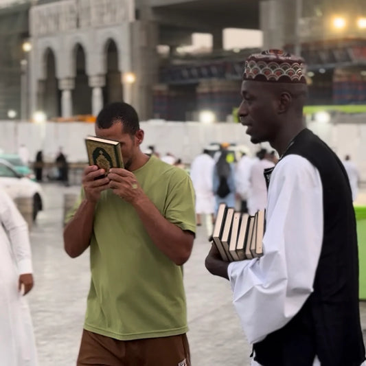 Gift Qurans in Masjid Al-Haram, Makkah