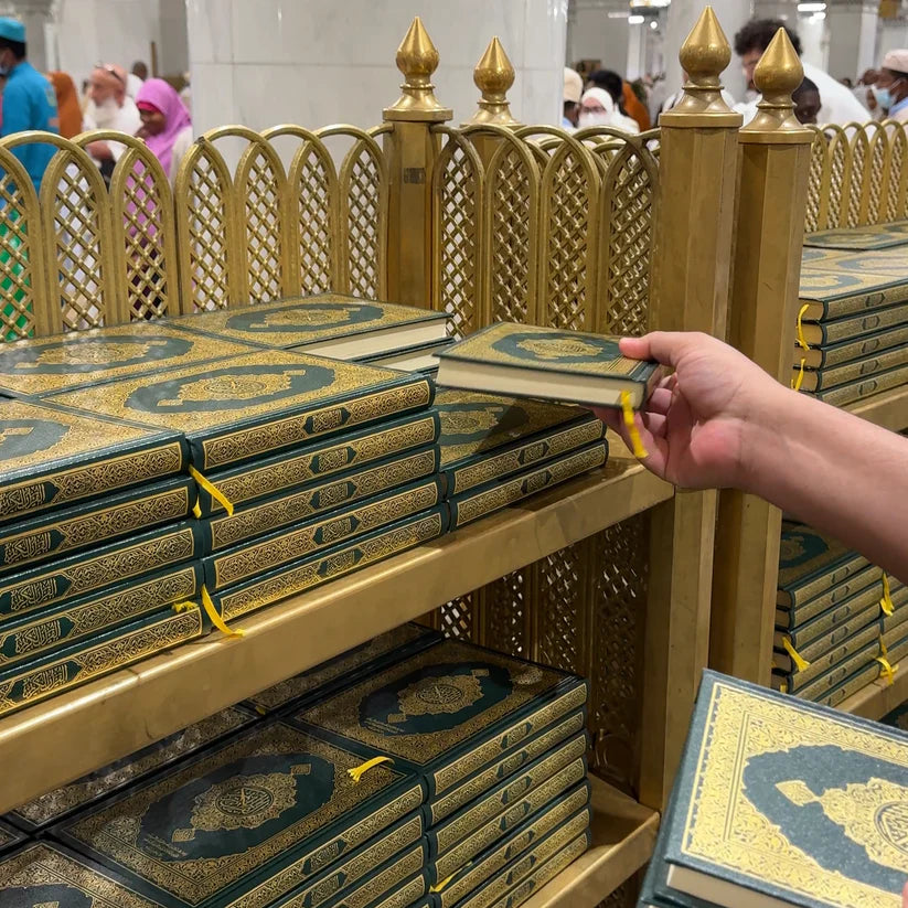 Gift Qurans in Masjid Al-Nabwi, Madinah